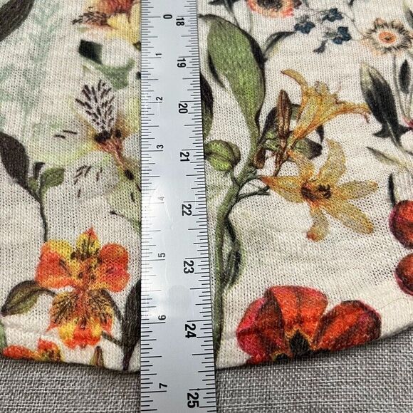 Gaze USA Knit Top Women Small‎ Floral Lightweight Knit Boho Art Teacher - Picture 5 of 5